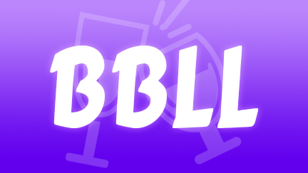 BBLL 应用图标，紫色渐变底配白色字样
